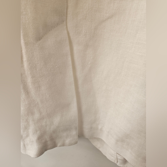 NWT - Linen Michael Kors White Blazer w Shirred Sleeves - Size 20W - Picture 12 of 12